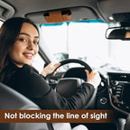 Sunglass Holder for Car Visor, Car Sunglasses Holder Leather, Eyeglasses Holder Glasses Storage Case Visor Accessories