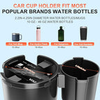 2-in-1 Car Cup Holder Expander, Upgraded Cup Adapter for Car with Offset Option,Phone Holder - Adjustable Base,Versatile Car 