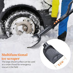 25.8'' Larger Ice Scrapers for Car Windshield | Dang Near Indestructible Ice from Scrape Frost and Ice |3-in-1 Emergency Snow Shovel | Detachable Remover with Foam Grip for Small Cars, Trucks, SUVs