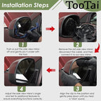 Passenger Side Replacement Mirror Glass - compatible with Cadillac, GMC & CHEVY vehicles - 2009-2014 Escalade/Yukon/Tahoe, Blind Spot Detection, w/o Auto Dimming, 20778441