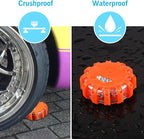 AK [6 Pack LED Road Flares Safety Flashing Warning Light Roadside Emergency Disc Beacon Kit for Vehicles Boats with Magnetic 