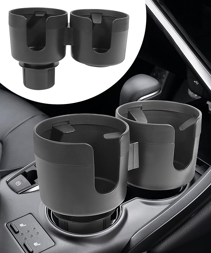 bylikeho 2-in-1 Cup Holder Expander,Multifunctional Car Cup Holder Expander Adapter for Car with Expandable Insert, Fits Yeti