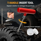 ORCISH Heavy Duty Tire Plug Kit - 98pcs All-in-One Universal Tire Repair Kit for Tubeless Flats, Emergency Tire Patch Kit for