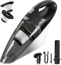 Handheld Vacuum Cordless, Rechargeable Car Vacuum Cleaner with Multiple Attachments, Portable Hand Held Vacuum Suction Power,