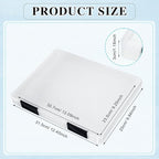 PerKoop 6 Pcs Clear Paper Storage Box A4 Plastic File Box Document Paper Organizer Storage Board Game Project Cases Container