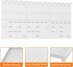 TORACK 6 PCS 12x16 in Metal Boards for Garage, Workbench, Tool Organizer Pegboard with 1/8" & 1/4" Holes, Modular Wall-Mounte