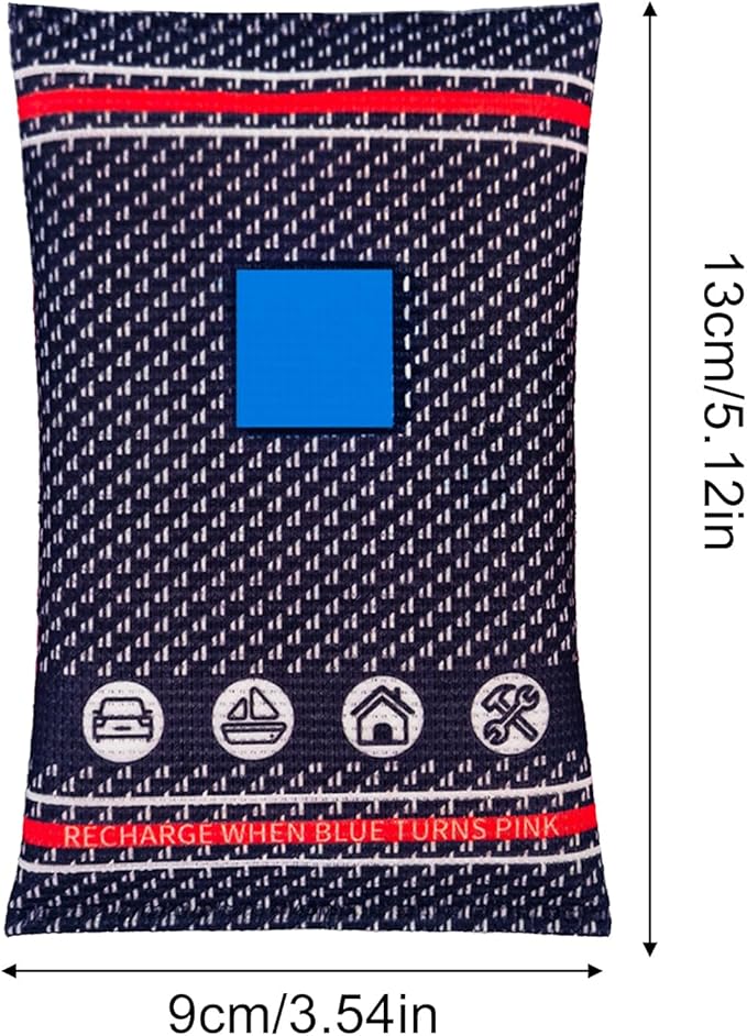 Dehumidifier Bags | Color Indicating Vehicle Humidity Pack,Reusable Leakproof Car Humidity Absorber,for Truck RV Home