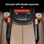 Car Seat Gap Organizer & Cup Holder Expander - Anti-Slip Design, Universal Fit for SUV/Truck, Prevent Phone/Keys Falling (Black)