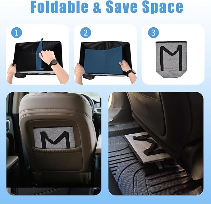 Smof Car Organizer- Car Seat Organizer for Front Seat Back Seat Between Seats, Foldable Car Storage Organizer for Kids Adults