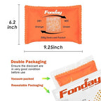 500g x 4 packs Fonday Rechargeable Silica Gel Car Dehumidifier Fast Reactivate Desiccant Bags, Large for Gun Safe Closet