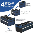 Car Trunk Organizer, Car Storage Organizer, Collapsible Multi Compartment for Car, Suv, Sedan, Truck, 100L, Extra Larger