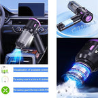 Airpollo® Car Vacuum Portable Cordless Handheld Cleaner Aspiradora para Carro, 4 in 1 with LED Screen V2 Portable 29000 Pa Su