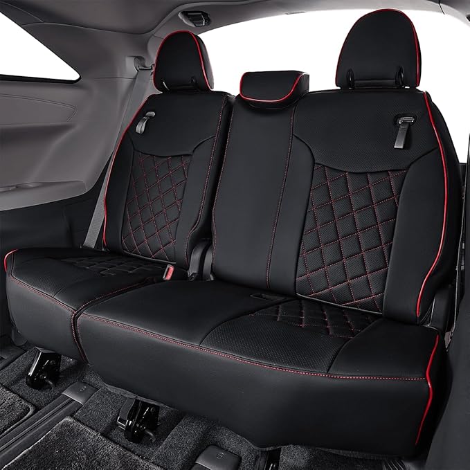 EKR Sienna Seat Covers for 2011-2020 Toyota Sienna LE,XLE, SE,XLE Premium 2nd Row 4/2/4 Split,8 Seats,Waterproof Car Seat Cov