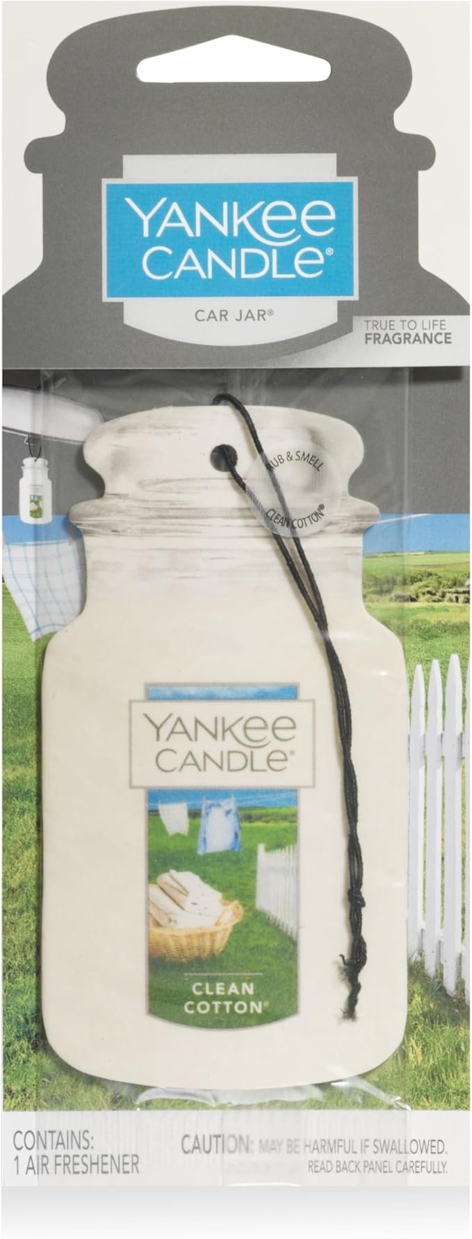 Yankee Candle Clean Cotton Paperboard Car Jar 3 Pack