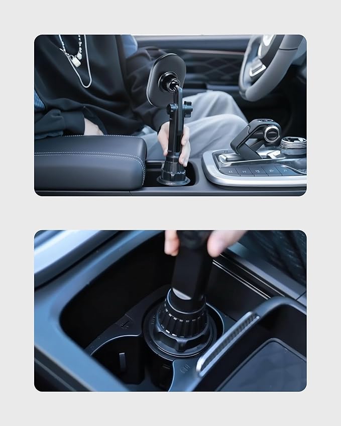 Magsafe Magnetic Phone Car Mount - Magnetic Cell Phone Holder for Car - Perfect for Magsafe Compatible Device iPhone 12-17 & iPhone Air - Gift Accessories for Car - for Cup Holder
