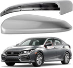 Driver Side Mirror Cover Replacement for Honda Civic 2016-2021, Insight 2019-2021 - Left Side Mirror Covers, Rear View Mirror Cap Accessories Grey
