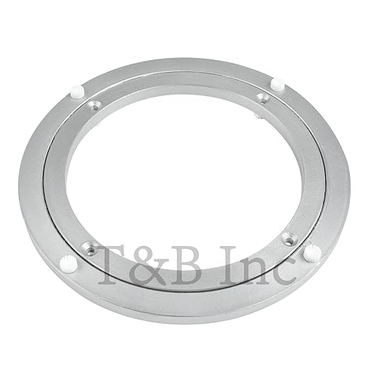 TamBee 10 Inch Lazy Susan Bearing Base - 150lb Capacity Aluminum Heavy Duty Lazy Susan Turntable Mechanism Kit for Smooth Rot
