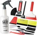 NEWISHTOOL Profi Window Tint Kit Vinyl Wrap Tool, Car Window Tint Tools Felt Squeegee for Vinyl, Sprayer Bottle, Micro Tucking Squeegee, Rubber PPF Tools Razor Scraper and Safety Cutter Knife Tint Kit