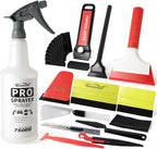 NEWISHTOOL Profi Window Tint Kit Vinyl Wrap Tool, Car Window Tint Tools Felt Squeegee for Vinyl, Sprayer Bottle, Micro Tucking Squeegee, Rubber PPF Tools Razor Scraper and Safety Cutter Knife Tint Kit