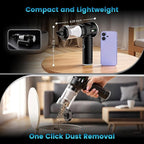 Wansimoo Handheld Car Vacuum Cleaner,25000PA Strong Cyclonic Suction Foldable Mini Vacuum Portable Cordless with Digital Disp