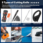 Arayker Car Window Tint Installation Tools Kit Window Film Tinting Kit Vehicle Glass Protective Film Installation Kit with 300ml Adjustable Spray Bottle for Car Tints, Window Film