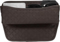 HARFINGTON Car Seat Gap Filler Organizer 11.5 x 8 x 2.1 Inch Leather Universal Car Organizer Storage Box Between Seat and Console for Phone Sunglasses Keys, Coffee
