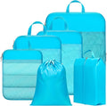 Cambond Compression Packing Cubes for Travel - Lightweight Expandable Travel Bags Luggage Organizers Travel Essentials Compre