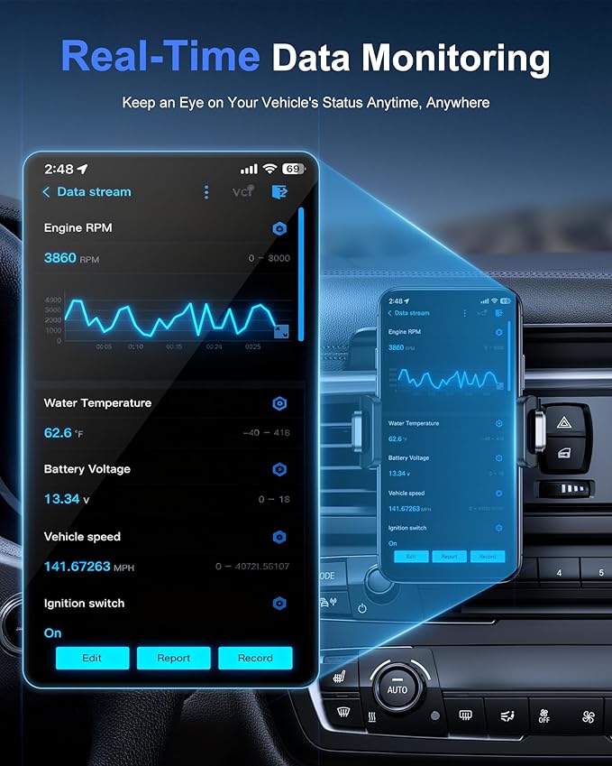 GOOLOO DEEPSCAN DS200 OBD2 Scanner Diagnostic Tool, Bluetooth Wireless All System Diagnostics for iOS & Android,