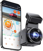 Vantrue E1 Lite 1080P Dash Cam, Mini Car Camera with Night Vision, 60fps Dash Cam with GPS and Speed, Wi-Fi APP Control, Loop