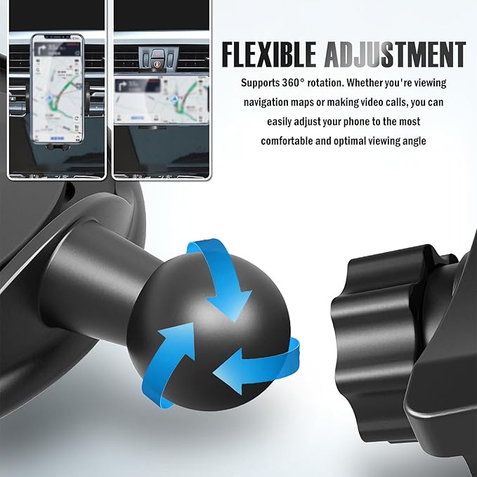 2026 Upgraded CD Phone Holder for Car,360° Rotation CD Slot Phone Mount with Extendable Clamp Arm,Anti Shake Car Phones Holder CDs Slot Mount Fit 4.5-6.8 Inch Cell Phones