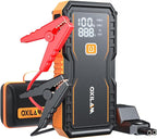 OXILAM Jump Starter 6000A for All Gas/12L Diesel, Car Battery Jumper Starter Portable, 12V Lithium Jump Box with Jumper