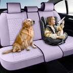Coverado Rear Seat Covers, Leather Seat Cover for Car, Universal Waterproof Automotive Seat Cushion Protector for Most Cars T