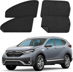ZATOOTO Car Window Shades for Honda CR-V 2017-2022, 4 Pcs Magnetic Car Window Covers - 100% Block Light Privacy Curtains, Side Window Sun Shade for Baby Breastfeeding, Sleeping, Camping