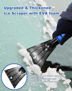27'' Ice Scraper Snow Brush for Car Windshield, Aluminum Snow Removal Tools with Foam Grip for SUV Vehicle Auto Trucks Window