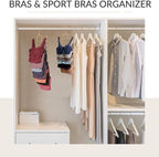 ZEDODIER 2 Pack Tank Top Hanger Space Saving, Bra Hangers for Closet Organizer, Hanging Bra Organizer Tank Tops Holder with 1