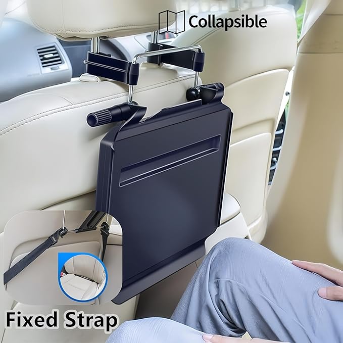 Car Steering Wheel Desk Compatible with Ford F150 F250 F350 F-150 F-250 F-350, Foldable Back Seat Tray Table, Car Steering Wheel Tray for Laptop Eating Writing, Travel Car Accessories,B