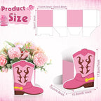 8 Set Western Cowboy Boots Flower Boxes Centerpiece Boot Shape Gift Boxes Western Party Decoration Vase Centerpieces for Tabl