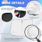 Windshield Sun Shade for 2016-2025 2026 Honda Pilot Accessories Thicken 6-Layer Foldable Front Window Sunshade Cover Sun Visor Protector Block UV Rays Keep Vehicle Cool