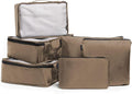 Brookstone Packing Cubes - 6 Piece Compression Packing Cubes for Travel Essentials - Luggage Sets Cube Storage Organizer Bags