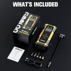 GOOLOO A6 Gear Portable Tire Inflator, 160 PSI Portable Cordless Air Compressor with Digital Pressure Gauge & LED Light for Cars, Bikes, Motorcycles, and Balls