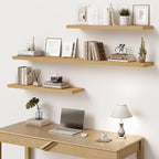 Vivelove 10" Deep Floating Shelves Over Toilet, 16" Wall Shelves for Bathroom Bedroom Kitchen Living Room Laundry Room, Moder