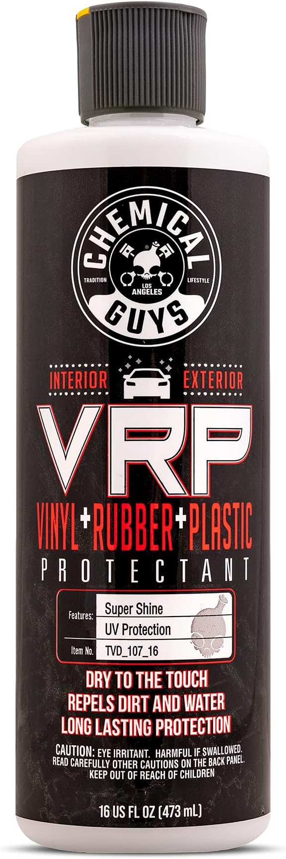 Chemical Guys VRP Vinyl, Rubber, and Plastic Dressing - Tire Dressing, Non-Greasy, Dry-to-the-Touch Shine for Tires, Trim, an