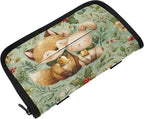 Car Tissue Holder Car Visor Organizer Tissue Box Holder for Car Sun Visor Organizer with Car Vehicle Accessories Essentials Interior for Women Men Christmas Fox Bunny Holly Leaf Green