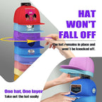 AXU 2 Pack Hat Organizer for Baseball Caps, Hat Rack for Wall (Black)
