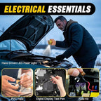 Nilight Car Emergency Kit with Jumper Cable Air Compressor Tire Repair Essential Tools First Aid Alligator Connector Electric