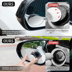 LivTee Blind Spot Car Mirror, Oval HD Glass Frameless Convex Side Mirror Blindspot, Reusable 360° Wide Angle Rear View Car Mirrors with Powerful Adjustable Suction Cup - Exterior Mirrors