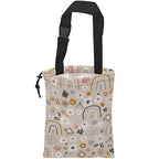 Car Trash Bag Hanging Creative Floral Rainbows Car Trash Can Waterproof Garbage Bag Hanging for Car Back Seat