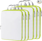 Compression Packing Cubes, 6 Set Packing Cubes for Travel Compression, Lightweight Compressible Package Organizer for Carry O