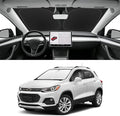 Custom Fit Windshield Sun Shade for Chevy Trax 2013-2023, Blocks UV & Heat, Front Window Sunshade Accessorie, Easy Fold & Store Keep Your Car Cooler