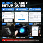 XTOOL Anyscan A30D OBD2 Scanner Diagnostic Tool - Bidirectional Scan Tool Wireless - Lifetime Updates & 19 Resets Crank Sensor